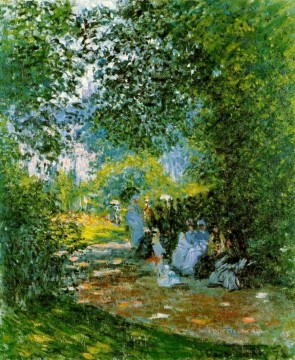 Claude Monet Painting - En el parque Monceau Claude Monet